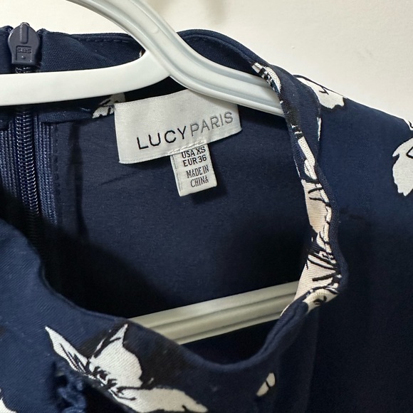 Navy Floral Boho Dress - Picture 8 of 9